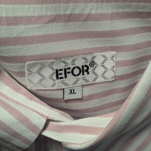 EFOR Men's Pink Striped Shirt